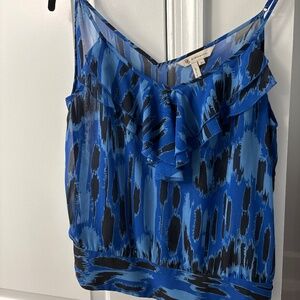 BCBG Generation Blue and Black Top